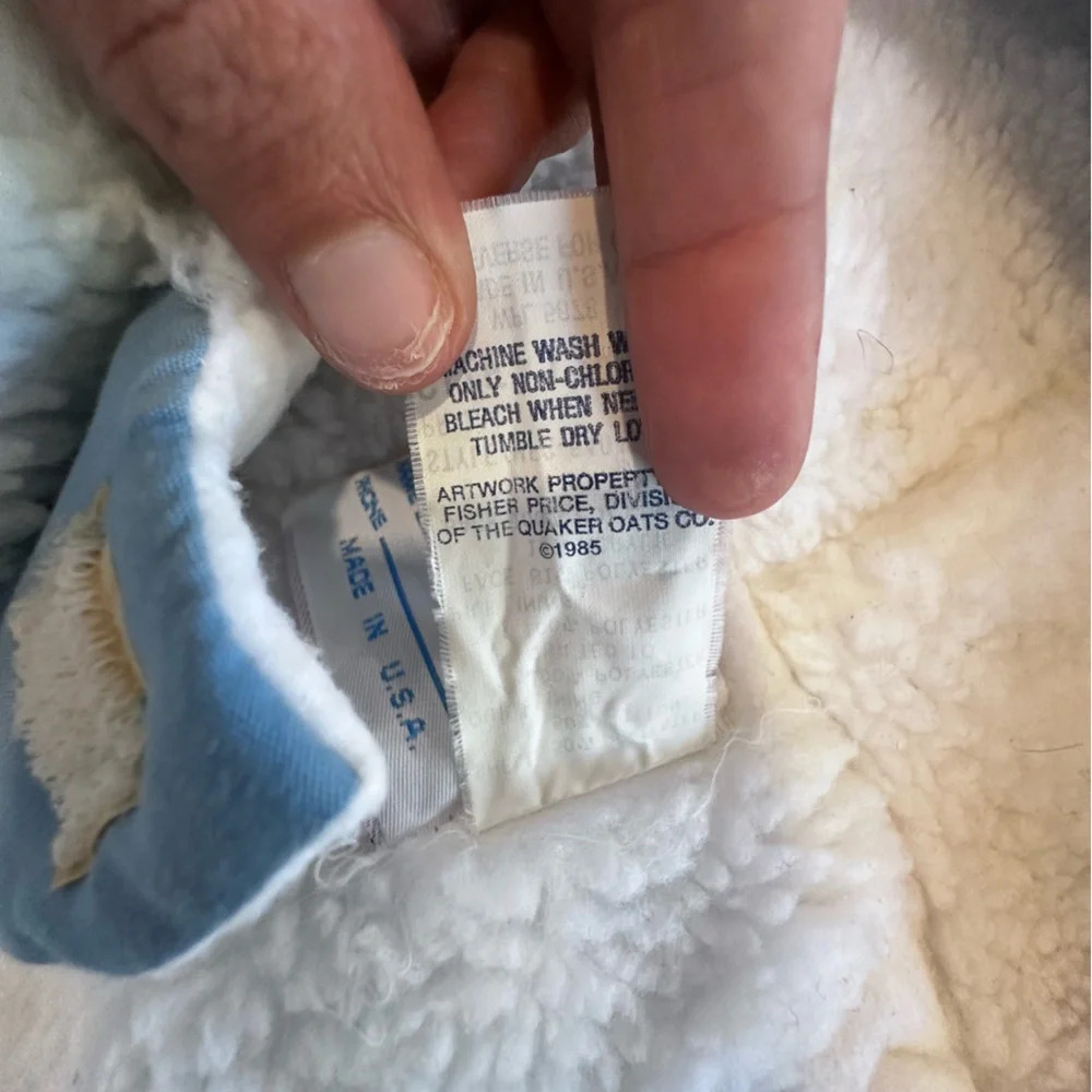 Vintage FISHER PRICE Baby Snow Suit Size 12M 1985 Made in USA  Stripe Ruffles - Picture 12 of 12